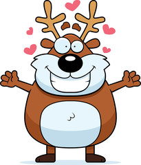 Cartoon Reindeer Hug