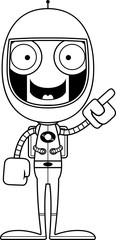 Cartoon Astronaut Robot Idea © corythoman