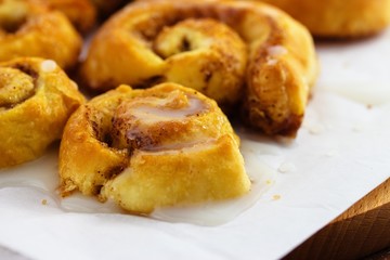 Cinnamon rolls, traditional homemade pastry