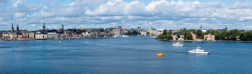 Naklejka premium Panorama of Gamla Stan in Stockholm, Sweden