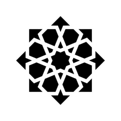 black arabesque ornament