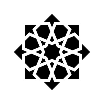 black arabesque ornament