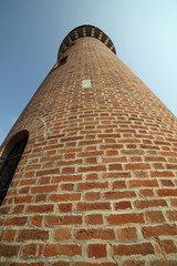 tower of the city aqueduct in the island of Burano near Venice