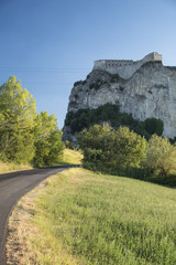 The road to San Leo (Romagna, Italy)