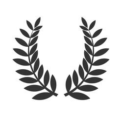 Laurel wreath black icon