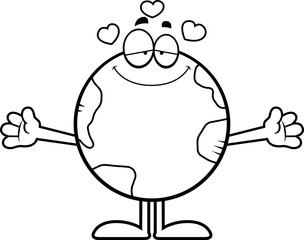 Cartoon Earth Hug
