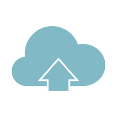 Cloud Technology Icon. Vector illustration.