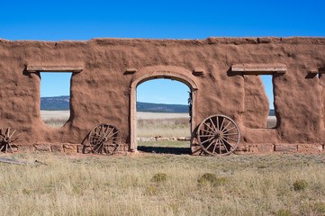 Fototapeta na wymiar Old Fort in New Mexico
