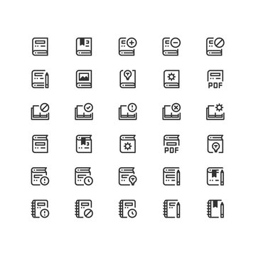 Minimal icon set of  Education and School Vector Line Icons Collection , good choice to use for website project , Ui and Ux design, mobile app and more. All vector icons based on 32px grid.