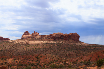 Fototapeta na wymiar Panorama from Arches National Park, Utah. USA