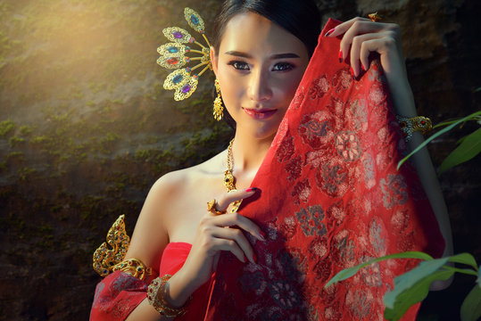 laos dress design Laos costume stock photo. Image of teenage, portrait