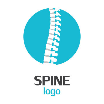 Spine logo template on a white background. Vector Illustrator Eps10