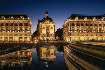 Obraz premium Place De La Bourse in Bordeaux, France