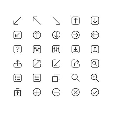 Minimal icon set of Essential Vector Line Icons Collection , good choice to use for website project , Ui and Ux design, mobile app and more. All vector icons based on 32px grid.