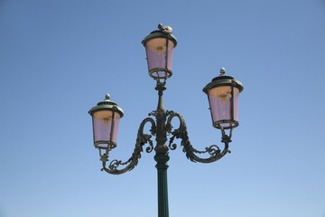 Fototapeta na wymiar Venetian streetlamp, San Marco, Venice, Veneto, Italy, Europe