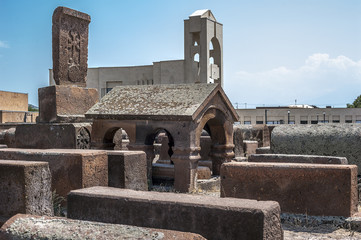 Ancient cemetery in the territory of the Etchmiadzin.