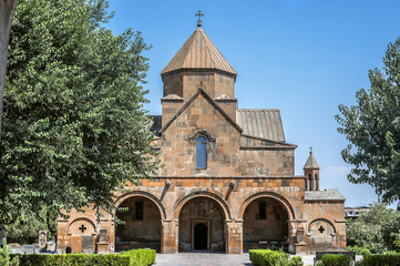 Fototapeta na wymiar Church of Saint Gayane in Etchmiadzin/Armenia, Echmiadzin. The church of Saint Gayane was built in the sixth century.It is included in the UNESCO World Heritage List.