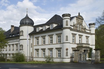 Fototapeta na wymiar Ditterswind Palace, Ditterswind, Hassberge Mountains, Lower Franconia, Bavaria, Germany, Europe