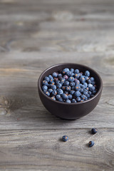 Juniper berries in a bowl