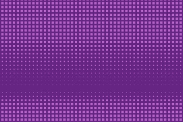 Halftone background. Pop art, comic style. Pattern with small squares. Purple color. Vector illustration
