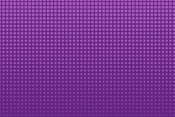 Halftone background. Pop art, comic style. Pattern with small squares. Purple color. Vector illustration
