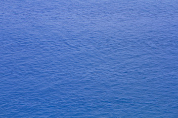 Top view blue sea background 