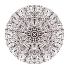 Round pattern, Circular ornament design , Vector