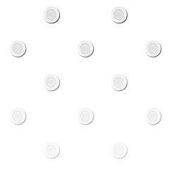 White plate, 3D, Gradient White Background.