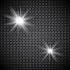 Set of shining lights isolated on a transparent background. The flash flashes with rays and a searchlight. Light effect of glow. The star flashed with sparkles.