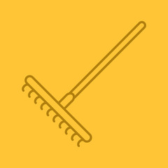 Rake linear icon