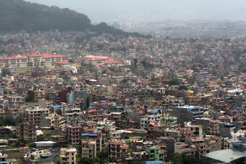 Obraz premium Nepal Kathmandu panorama Himalajów