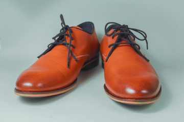 Brown fashion leather male shoes