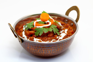 Rajma curry or rajma masala. Indian food curry.