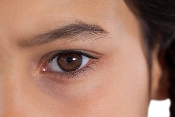 Girls eyes with eyebrows