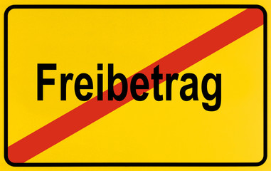 German city limits sign symbolising end of personal exemption