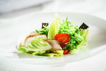 chicken salad with strawberry