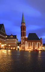 Church of St. Nicholas (Nikolaikirche) in Frankfurt am Main. Germany