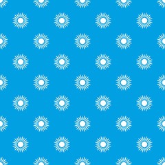 Sun pattern seamless blue