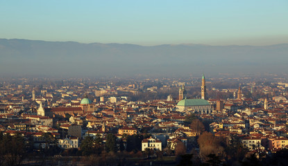 Obraz premium city of vicenza with the symbol of the city called BASILICA PALL