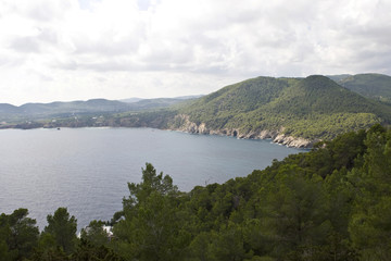 Bay near by Cala san Vincente, Ibiza, Baleares, Spain, Europe