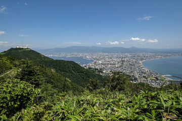 函館山と市街地