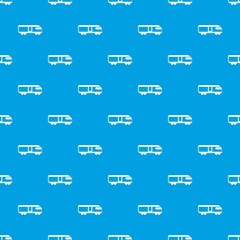 Swiss mountain train pattern seamless blue