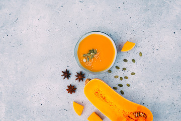 Creamy pumpkin soup