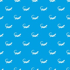 Lizard pattern seamless blue
