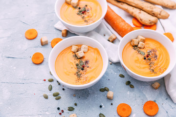 Fresh homemade healthy soup