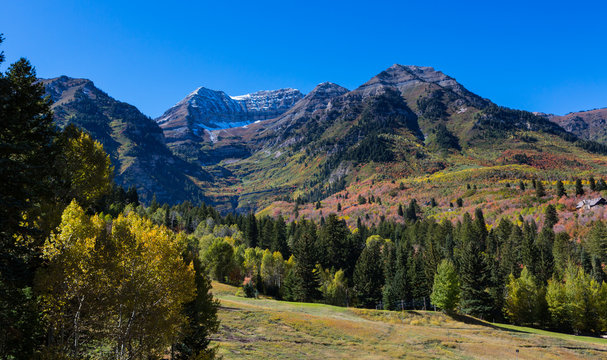 Fall Colors On Northern Utah Mountains