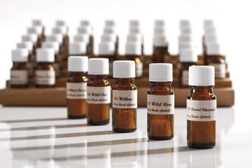 Homeopathic medicine, globules, granules in bottles