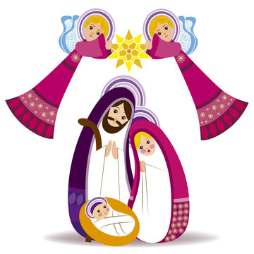 recommend clip art: Baby Jesus in a manger vector 13