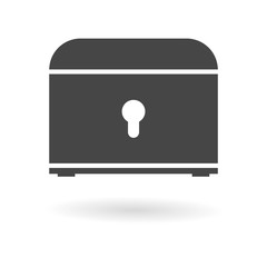 Treasure chest vector icon 