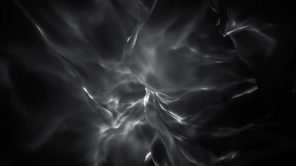 Monochromatic Ethereal Glowing Abstract Flame Loop - Powered by Adobe